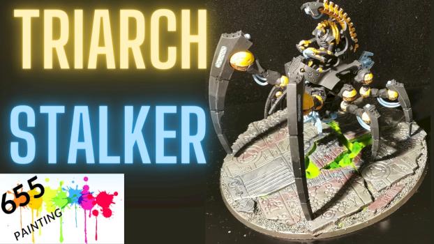 How to paint a necron triarch stalker by 655 painting
