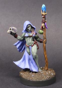 Reaper Miniatures PAINTED - half orc - JADE FIRE SHAMAN- 03936 (metal miniature) by mikecarrero