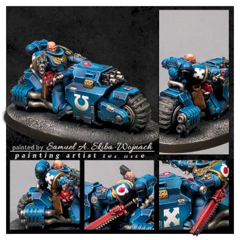 Ultramarine Primaris Outrider by Irth