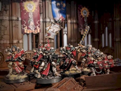 Sisters of battle squad by warp_machinarium