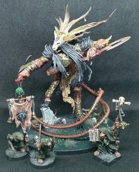 Verminlord Corruptor and Plague Monks by MenelBy