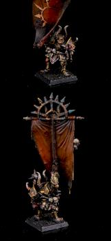 Warhammer FB/AoS/T9A, Chaos Lord with banner army by cool-minis.com