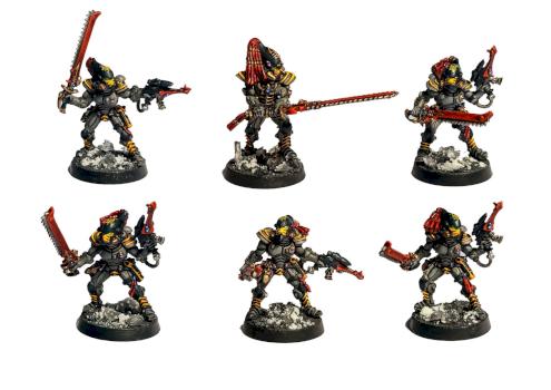 Striking Scorpions & Exarch by kaeloth