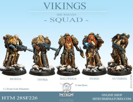 She Wolves squad by hitechminiatures2