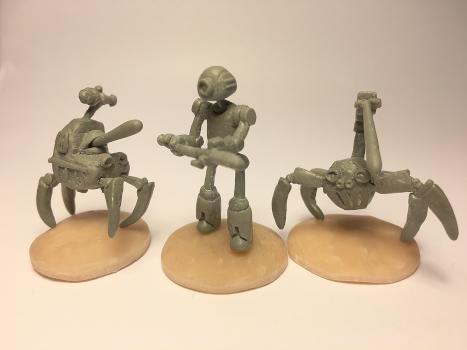 Baseball highlights 2045- tokens-miniatures-personal project by sam wilson