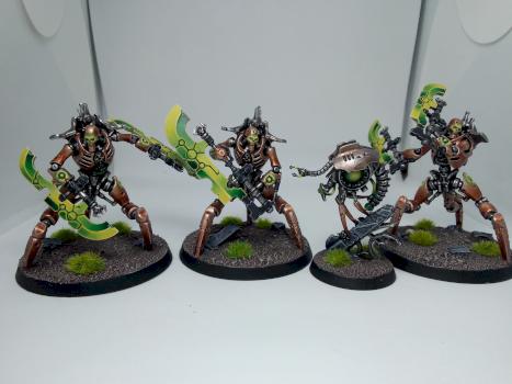 Necron Skorpekh Destroyers and Plasmacite by epoepo
