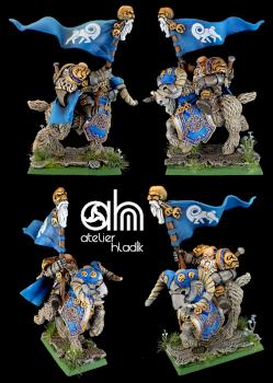 Dwarf standard on mountain ram AH by atelier hladik