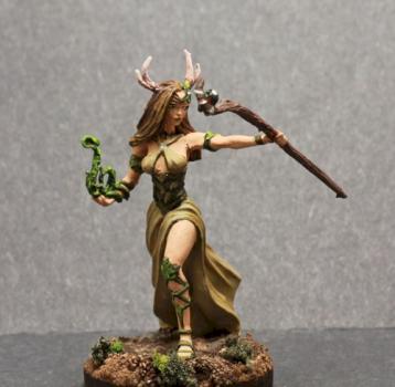 Dark Sword Female Druid Sorceress by superbug983