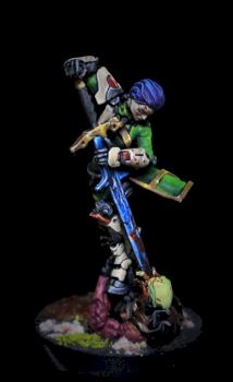 Shona Carano, Special instructor and Aristeia! swordmaster.(WH40K darkangel deathwing color ver.) by Guaboa