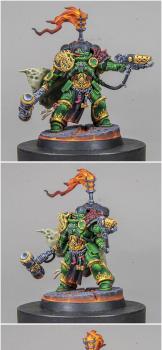Adrax Agatone, Captain of the Salamanders 3rd Company. by AlexArtWorkshop