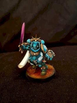 Ultramarine captain in gravis armor by dagorlab