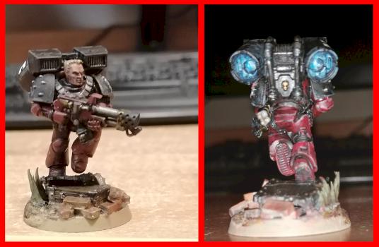 Flesh Tearers Assault Marine by Sad_Dzen