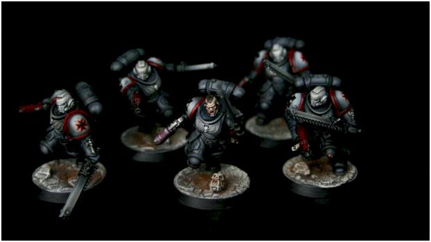 Black Templars Assault Squad by goblet