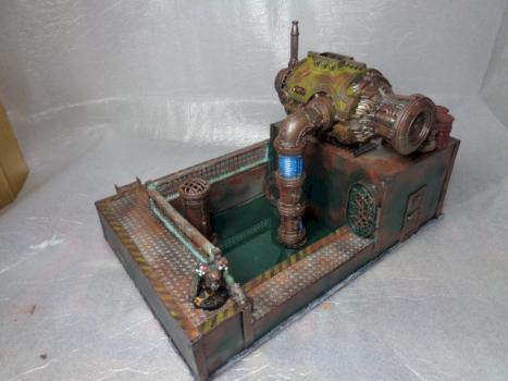 sector mechanicus promethium tank pumping station by thecat