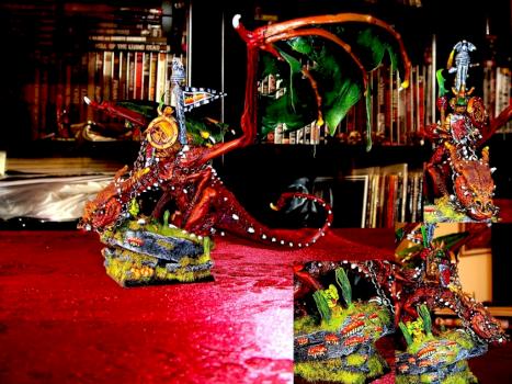 Citadel Spined Dragon Miniature Wyvern Orc boss by grendelexhuman
