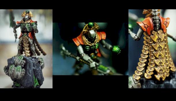 Necron Overlord by funkeemonkee