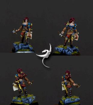 Reaper Miniatures - Kyla, Bounty Huntress by ar2roo