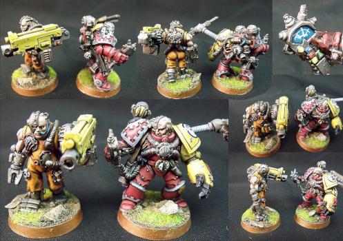 Imperial Fists Techmarine and Servitor by mminghella71
