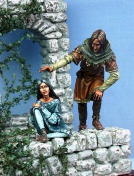 John Snow and Arya Stark by Dawn