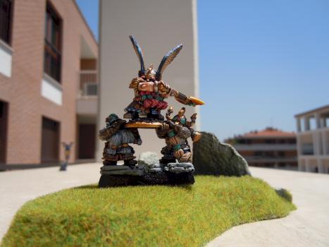 Dwarf Lord on Shieldbearers by TheClearer