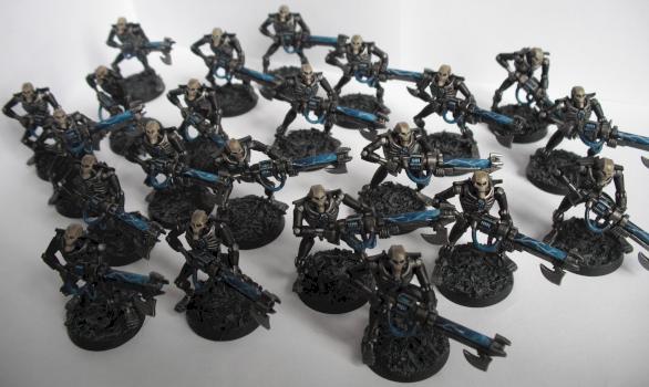 Necron warriors by manchcourte