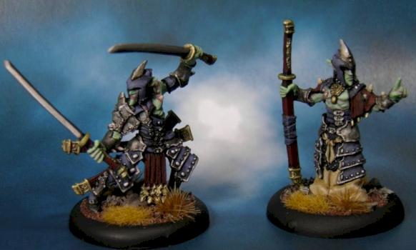 Blighted Nyss Swordsman Abbot & Champion - Legion of Everblight by TheRat