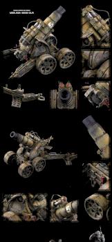 Death Korps of Krieg Medussa Siege Gun by de-Zigner