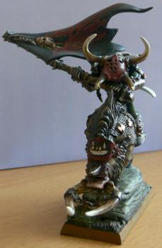 Orc Battle Standard Bearer On Boar by Agitprop