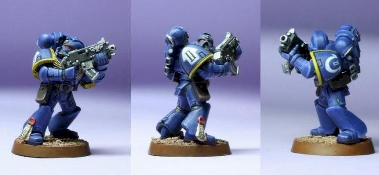 Ultramarine Space Marine by GaDzillo