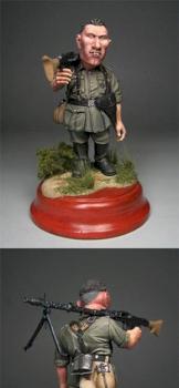 Big head Germany Soldier with Machinegun by caomao777
