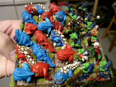 Night Goblin Squigs by terryanddeidra