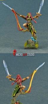 Wood Elf Wardancer Lord by MiG