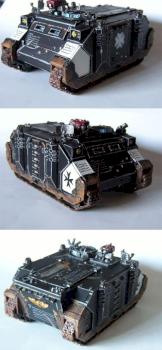 Black Templar Rhino by katastropheeee