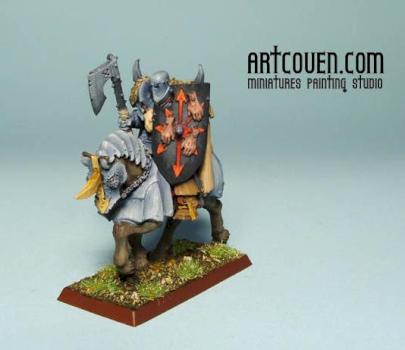 Mounted Chaos Knight by artcoven
