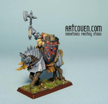 Mounted Chaos Knight Champion by artcoven