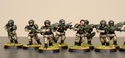 Warhammer 40k Cadian Squad 2 by broadcast