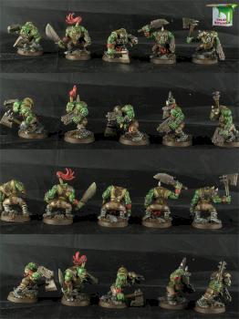 5 orks boyz by Idler studio