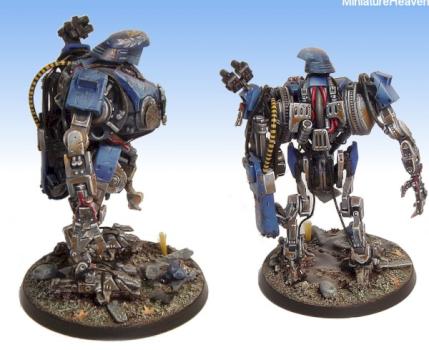 ultramarines chief dreadnought by miniatureheaven