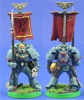 Space Marine Standard Bearer by white aardvark