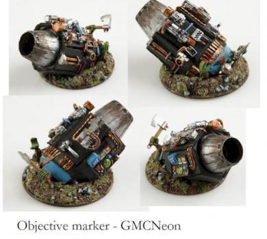 Space Marines ObjectiveMarker by GMCNeon