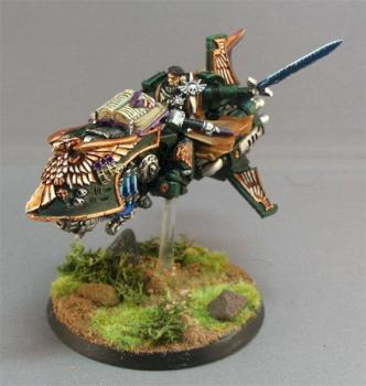 Dark Angel Captain On Jetbike # 2 by Miniature Art Studio