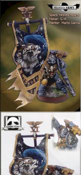 Space Wolves Bearer Estandarte lobos espaciales by gothicarmy