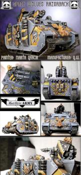 Space Wolves Tank Razorback - Tanque lobo espacial by gothicarmy