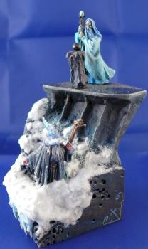 Saruman / Gandalf. German Golden Demon 07 duel (other view) by Darklapinou