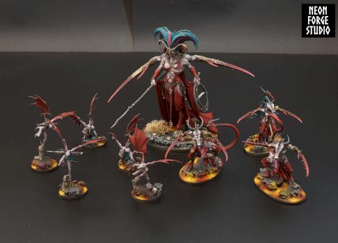 Chaos Daemons Slaanesh Keeper of Secrets by NeonForgeStudio