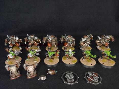 Black Orc Blood Bowl Team by figurecase