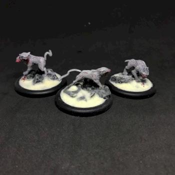 Arcanists 3X hoarcat pride Children of December pro painted Malifaux Wyrd Games by juanlurockerman