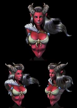 Lysera, the Tiefling Druid by Bite the Bullet by Jamie M