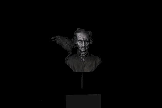 Edgar Allen poe by Mini_Wizard_studios