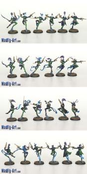 Harlequin Troupe 9 by MadFlyArtStudio
